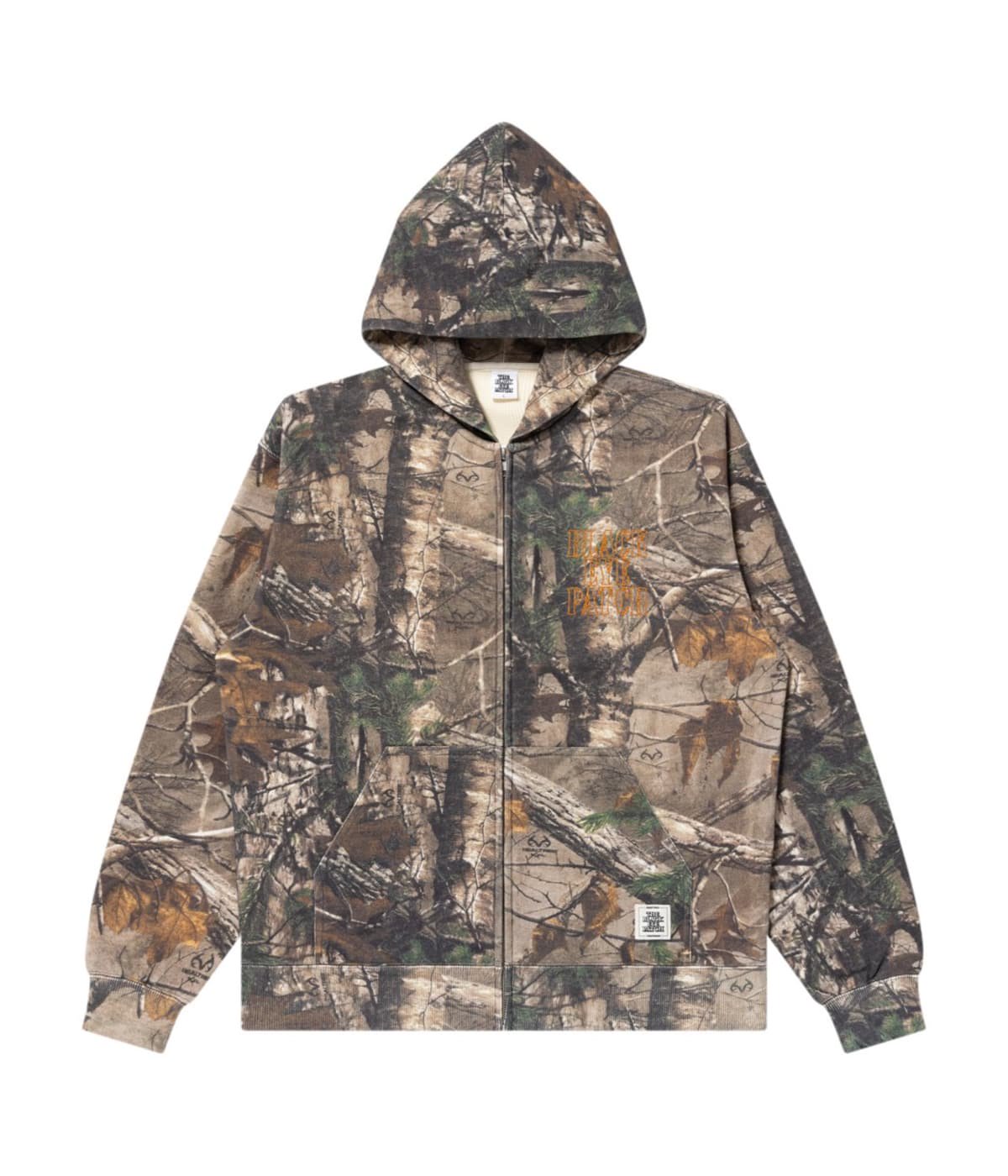STENCIL LOGO REALTREE THERMAL ZIP HOODIE | BlackEyePatch(ブラック