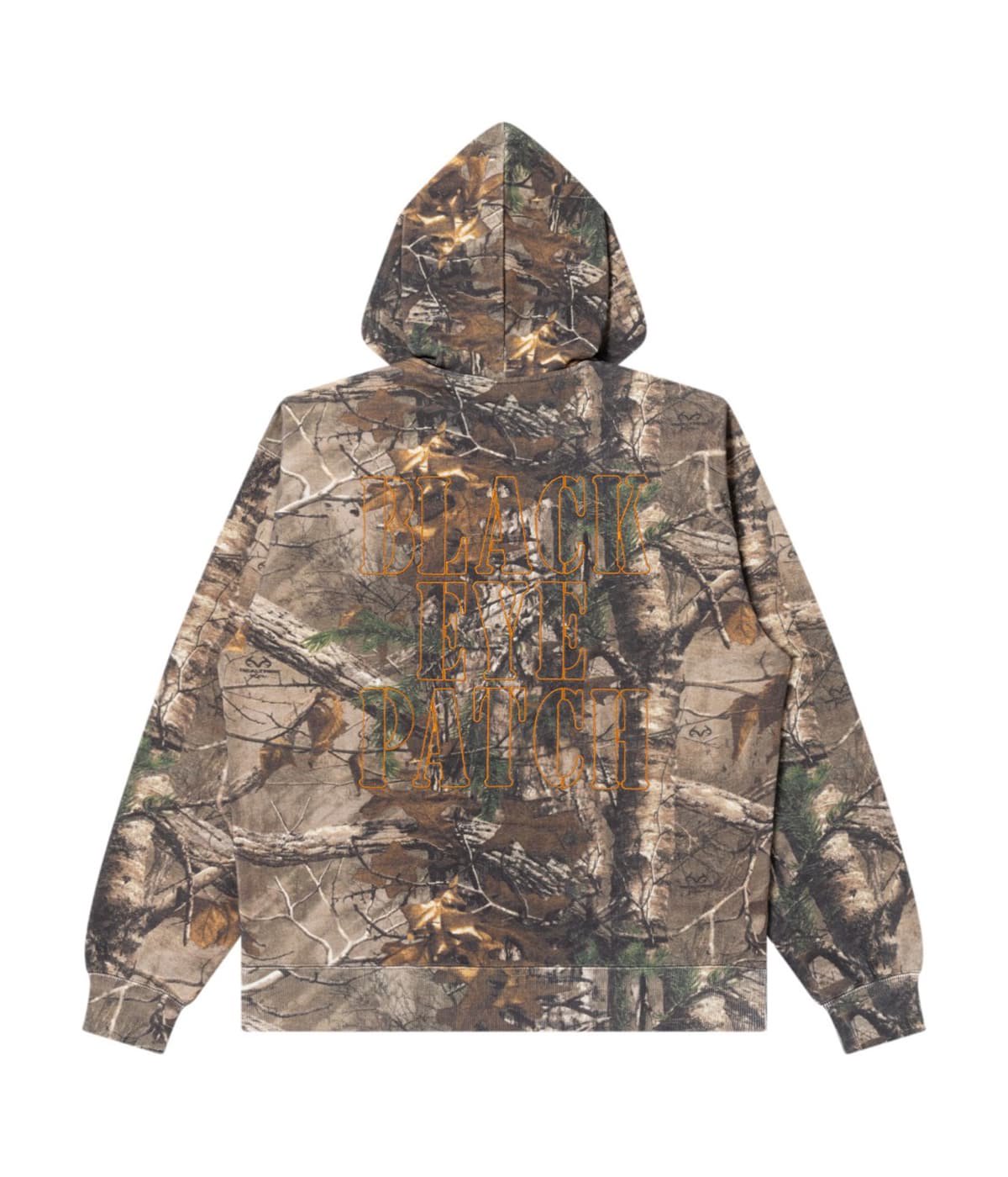 STENCIL LOGO REALTREE THERMAL ZIP HOODIE | BlackEyePatch(ブラック
