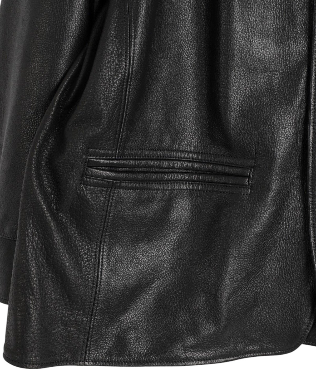 LEATHER CAR COAT W / SILVER BUTTONS | PORTER CLASSIC(ポーター