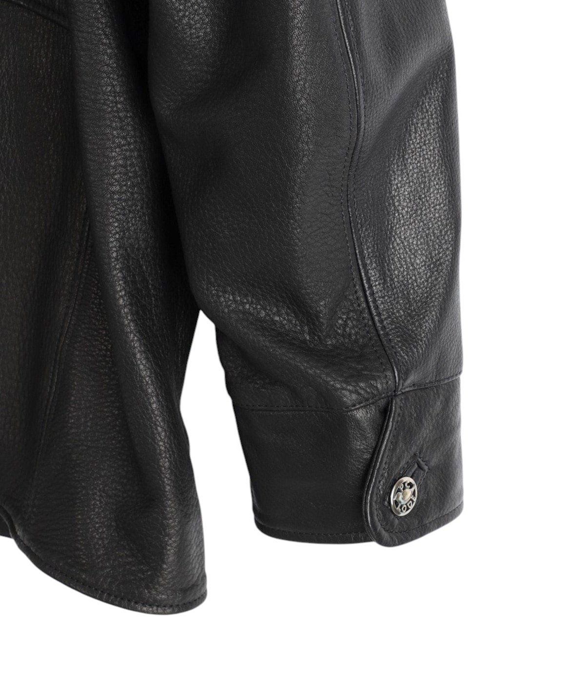 LEATHER CAR COAT W / SILVER BUTTONS | PORTER CLASSIC(ポーター