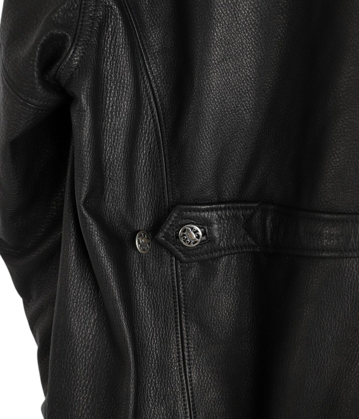LEATHER CAR COAT W / SILVER BUTTONS | PORTER CLASSIC(ポーター