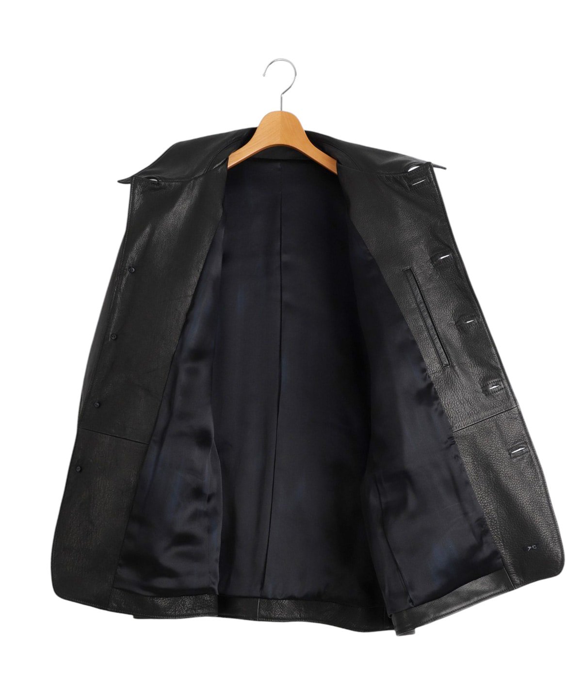 W.B. PLACE & Co. 70s ビンテージ レザー カーコート 本革 LEATHER CAR COAT W / SILVER BUTTONS | PORTER CLASSIC(ポーター