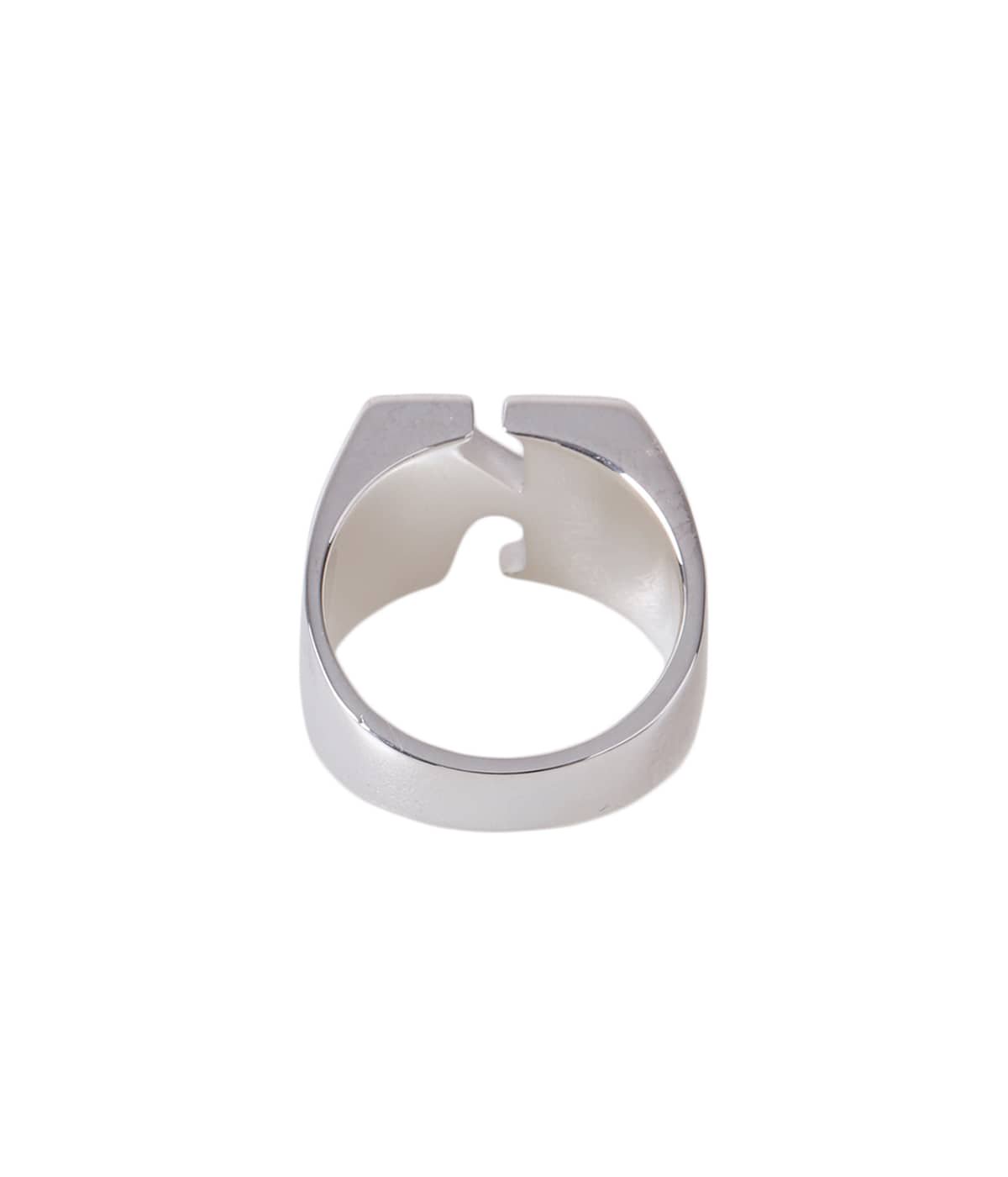 THE LETTERING SILVER RING (K)