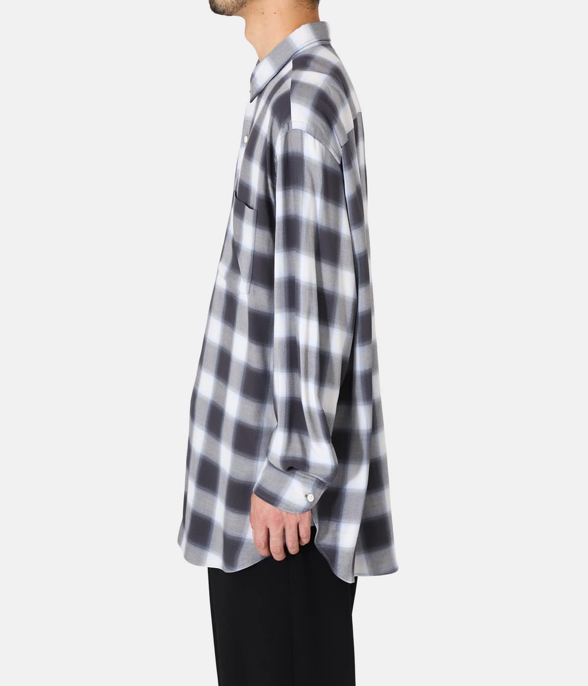 Rayon Check Shirt | blurhms(ブラームス) / トップス 長袖シャツ 