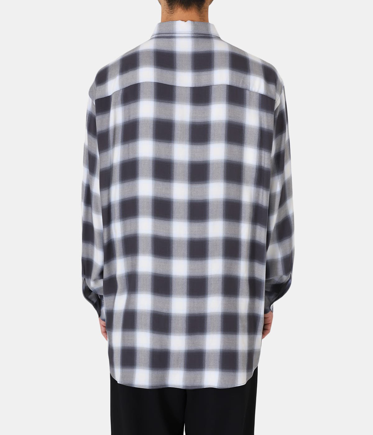 Rayon Check Shirt | blurhms(ブラームス) / トップス 長袖シャツ ...