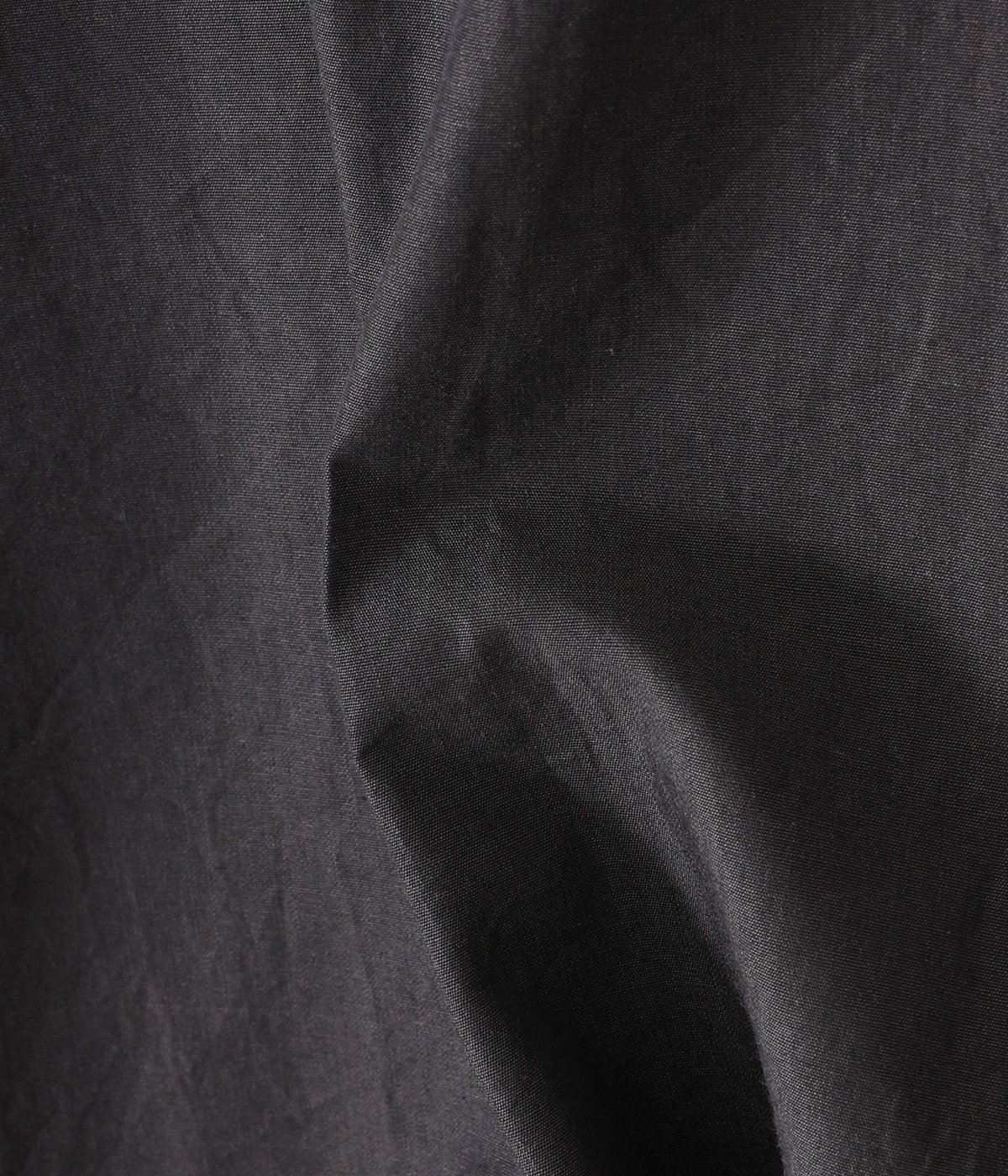 Chambray Stand Collar Cuffless Shirt | blurhms(ブラームス