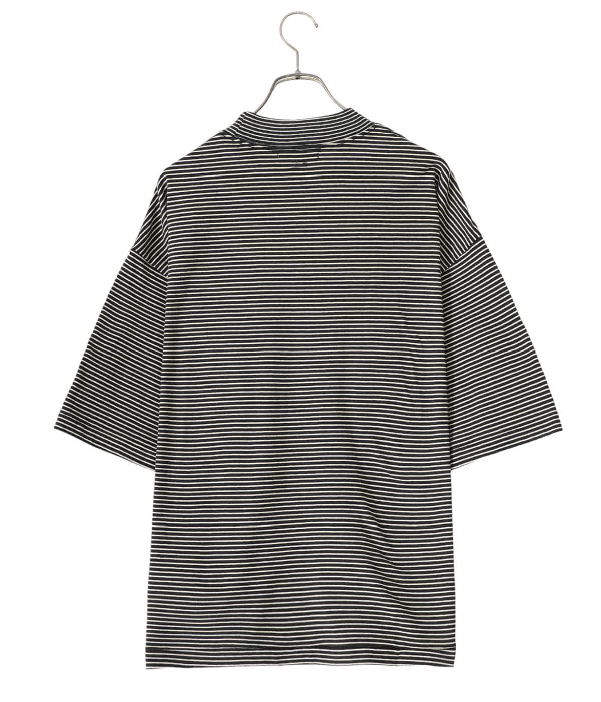 驚くべき価格 blurhms cotton napping border l/s tee メンズ