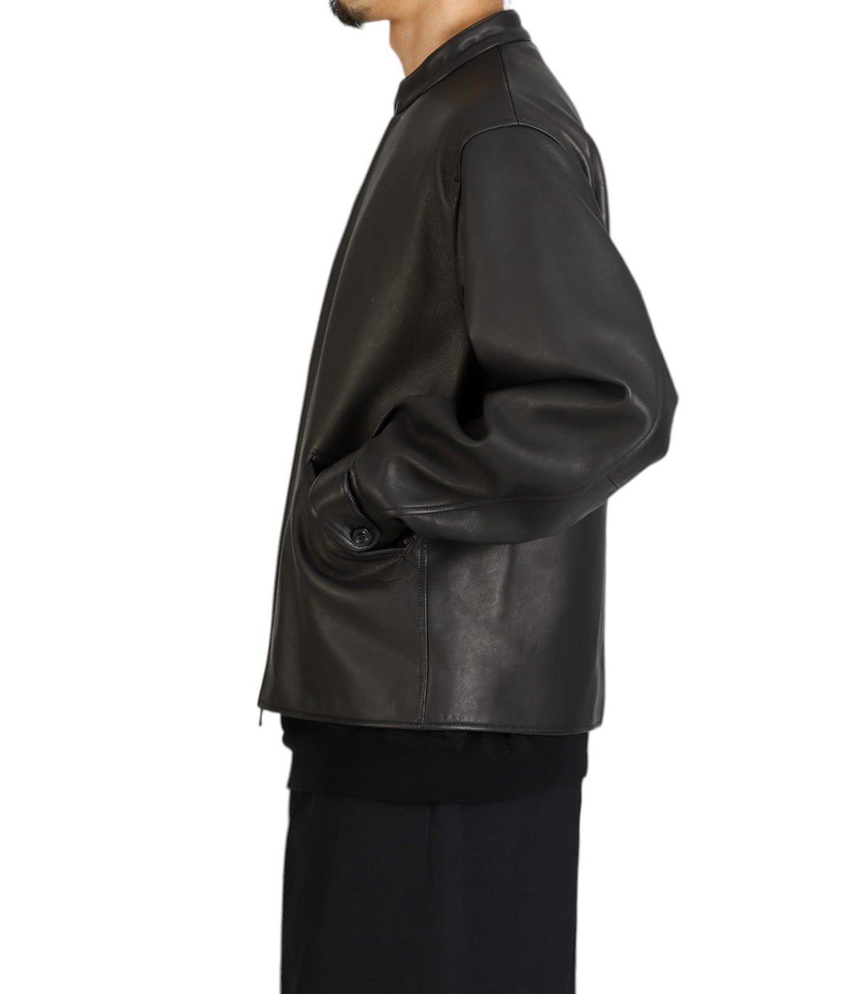 Lamb Leather Zip Short Jacket | blurhms(ブラームス) / アウター