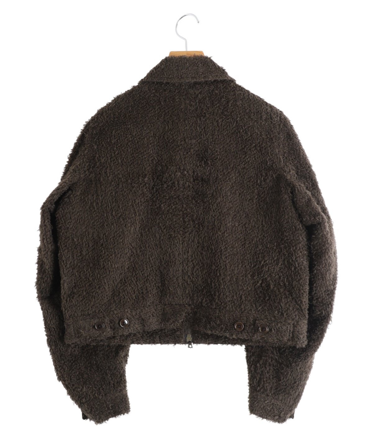 レディース】Brushed Wool Zip Short Jacket | blurhms(ブラームス