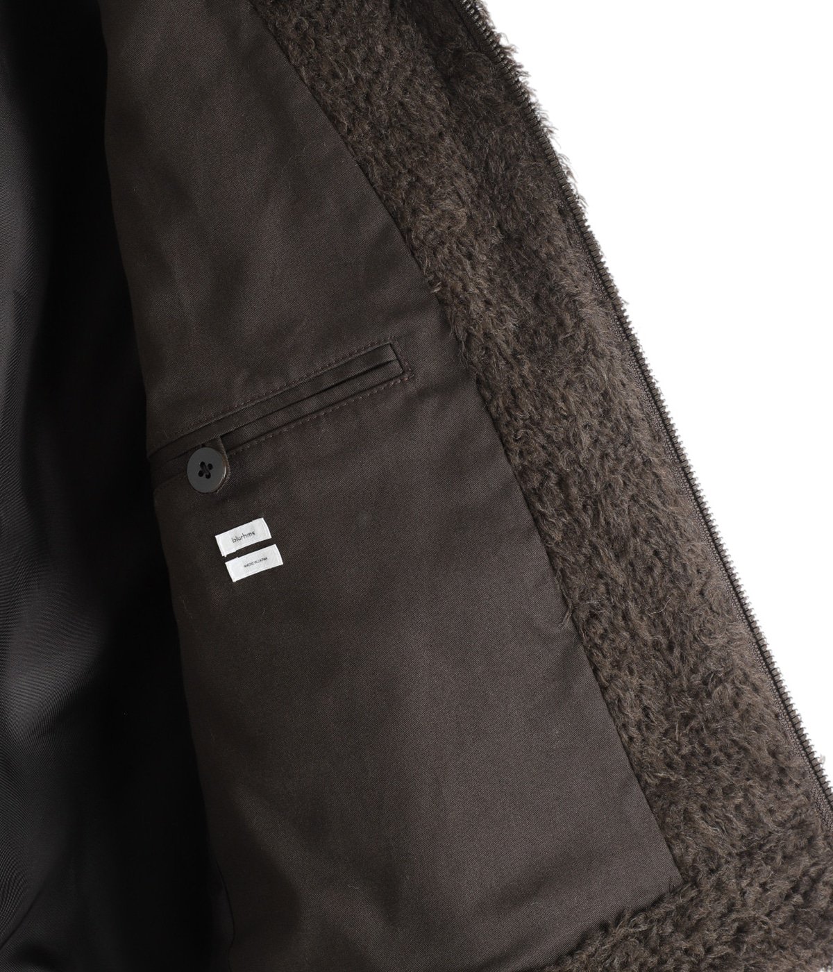 レディース】Brushed Wool Zip Short Jacket | blurhms(ブラームス