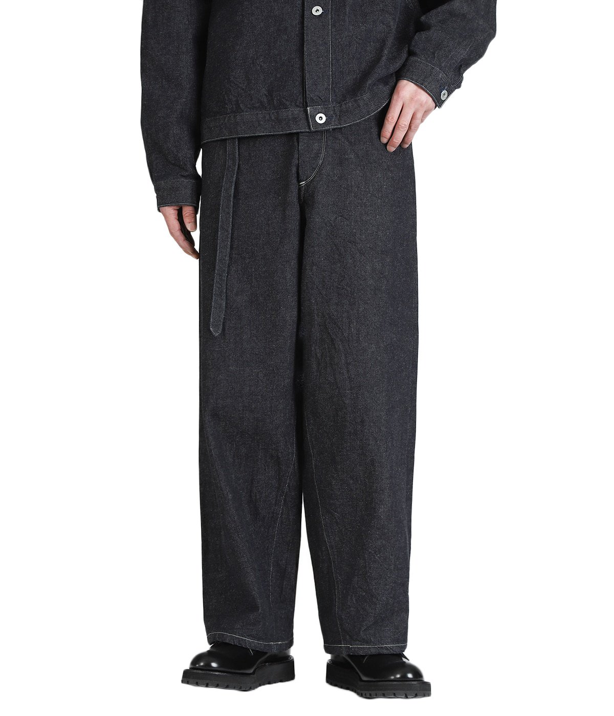 12.9oz Denim Bias Belted Pants | blurhms(ブラームス) / パンツ