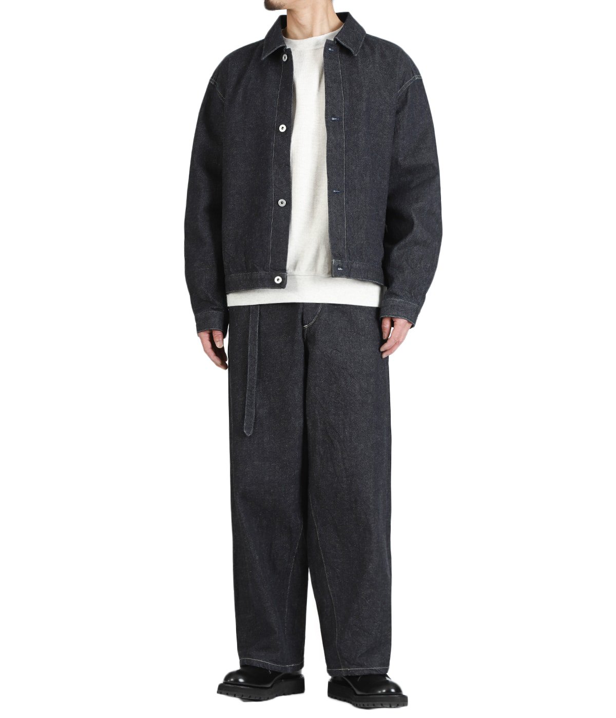 12.9oz Denim Bias Belted Pants | blurhms(ブラームス) / パンツ
