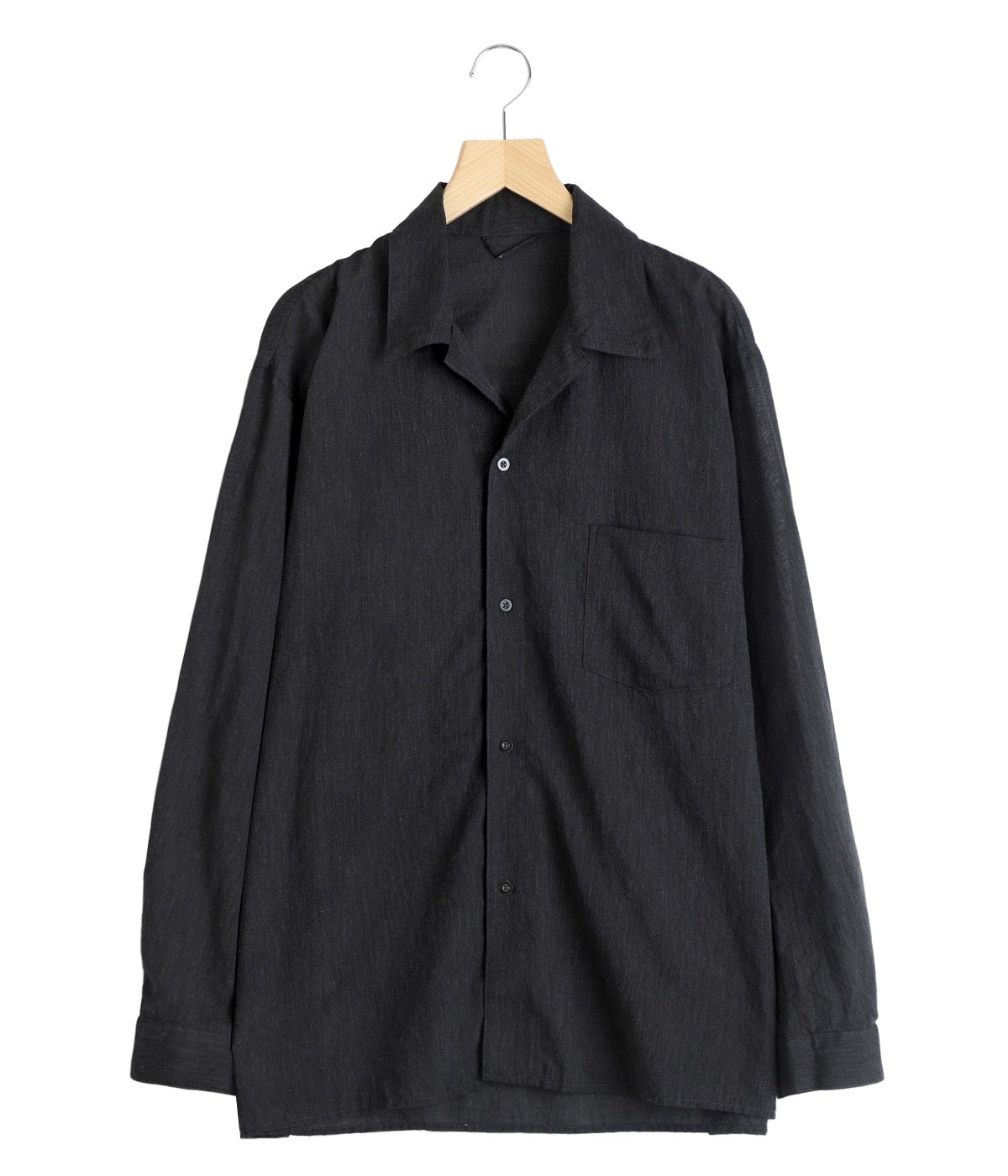 Silk-Co Voile Open-collar Shirt L/S | blurhms(ブラームス