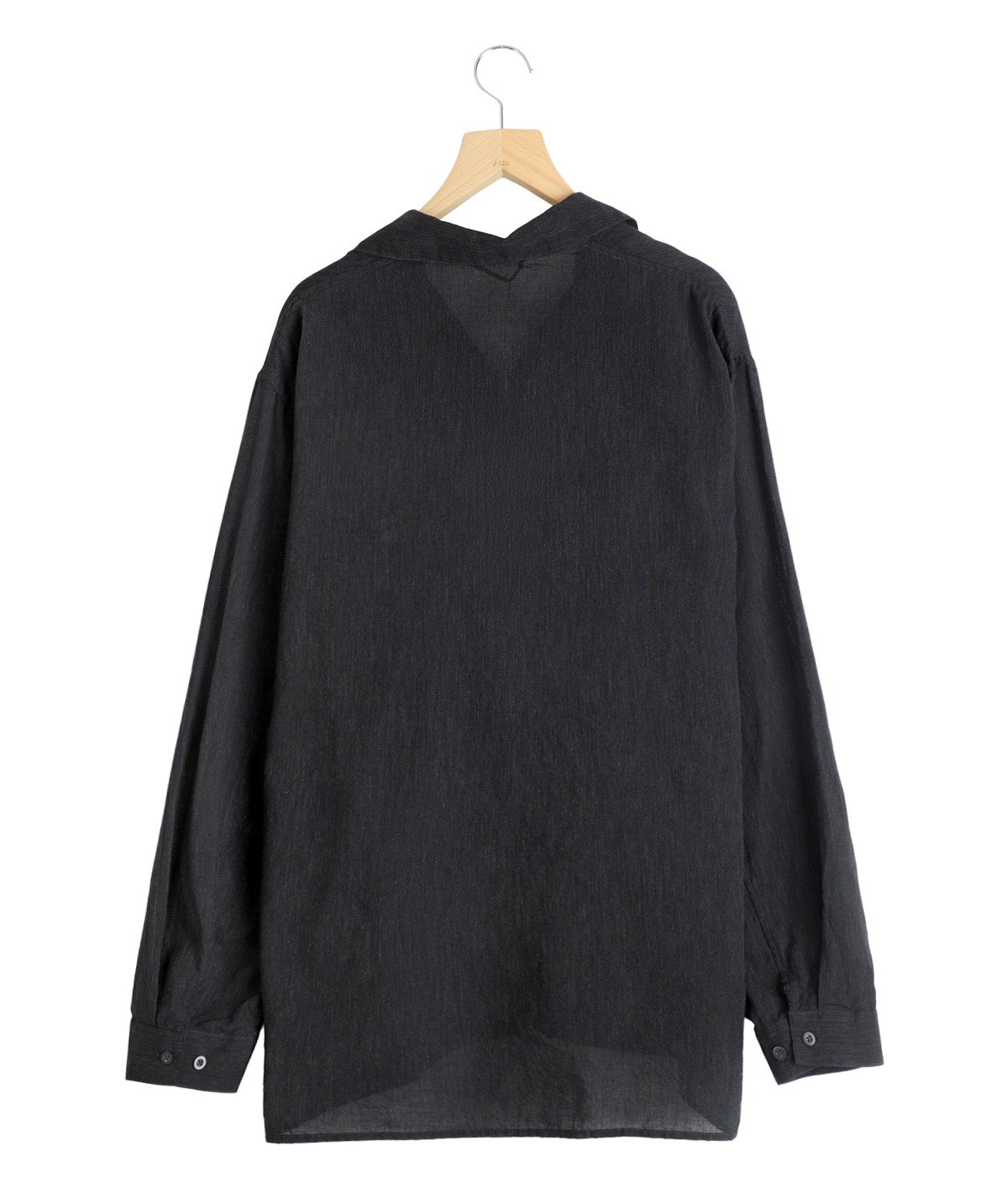 Silk-Co Voile Open-collar Shirt L/S | blurhms(ブラームス
