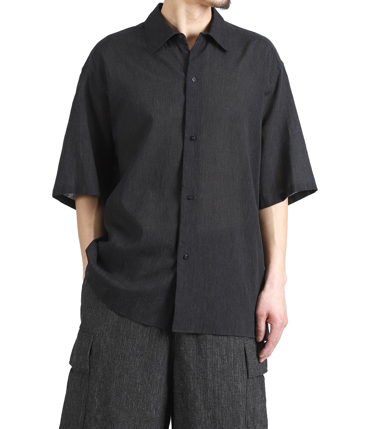 Silk-Co Voile Half-Sleeve Shirt | blurhms(ブラームス) / トップス