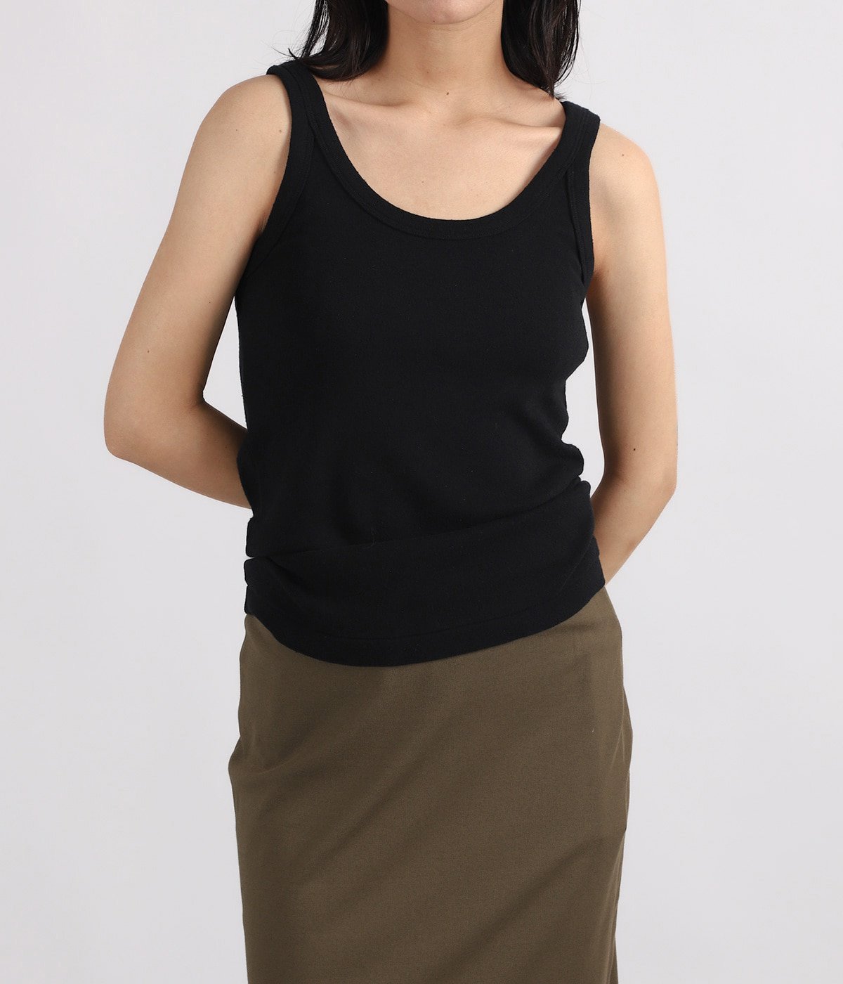 レディース】Co/Silk Nep Rib Tank top | blurhms(ブラームス