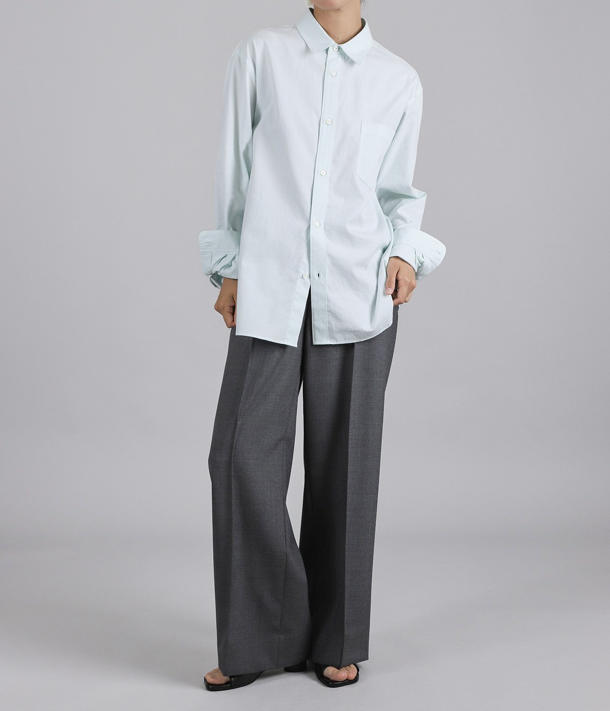 レディース】WASHER OXFORD LOOSE FIT SHIRT | ATON(エイトン