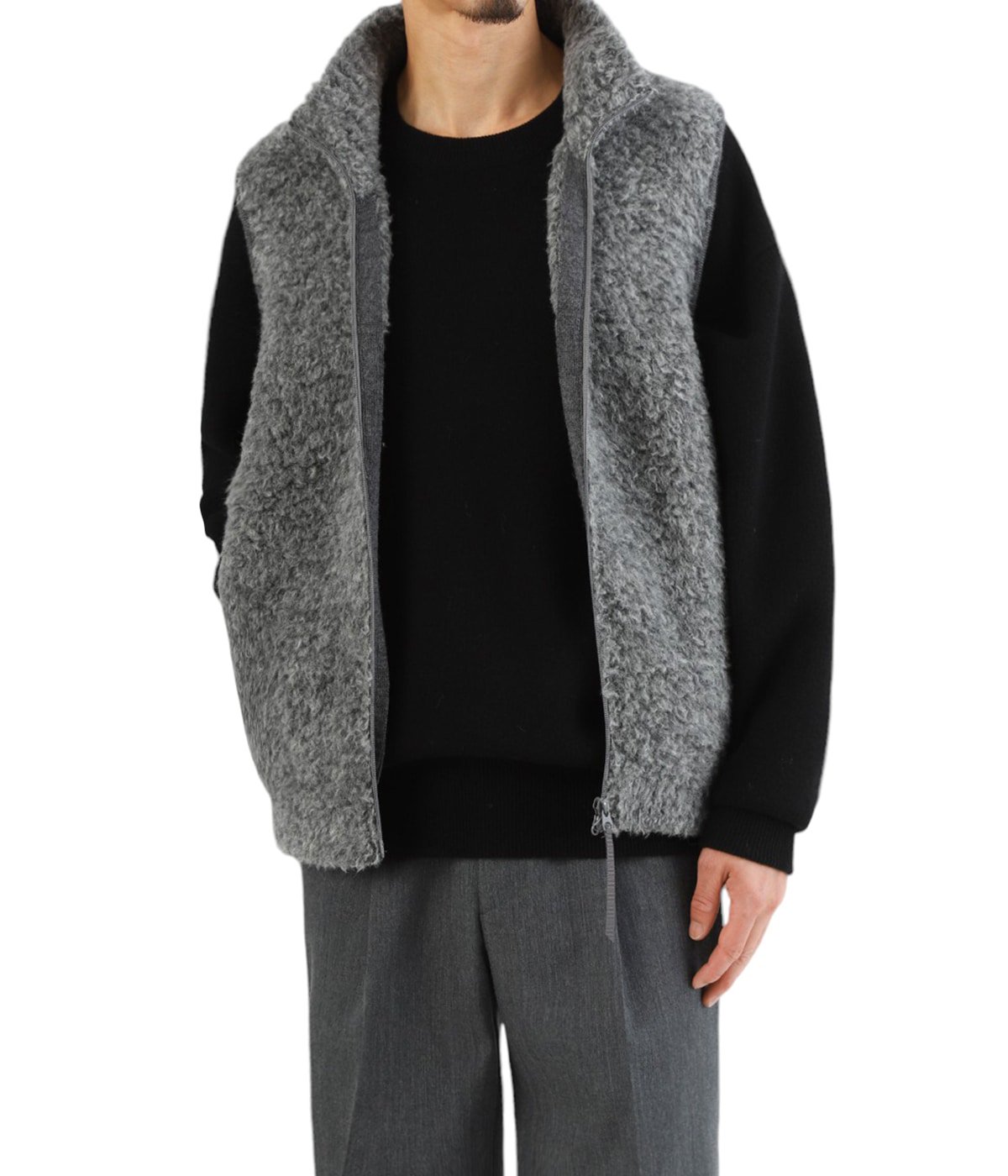 SHETLAND BOA KNIT VEST | BATONER(バトナー) / トップス ベスト