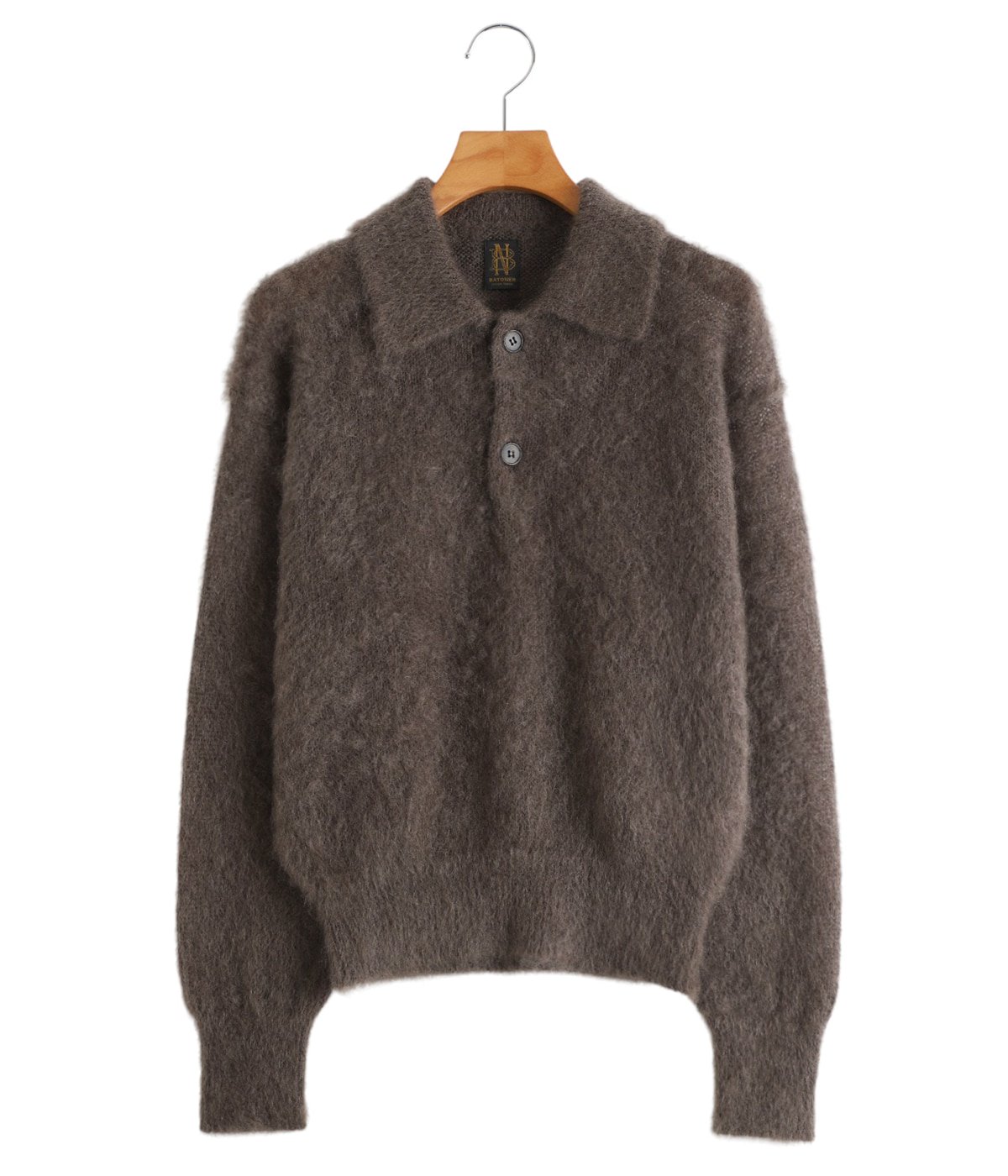 トップス BATONER PURE MOHAIR KNIT POLO Men PURE MOHAIR POLO - BATONER｜ONLINE STORE