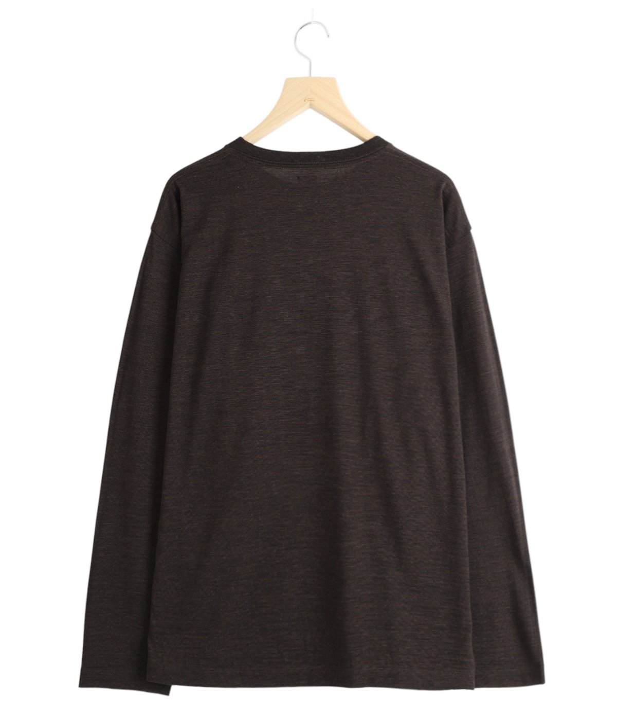 WOOL CREW NECK LONG SLEEVE T-SHIRT | BATONER(バトナー) / トップス