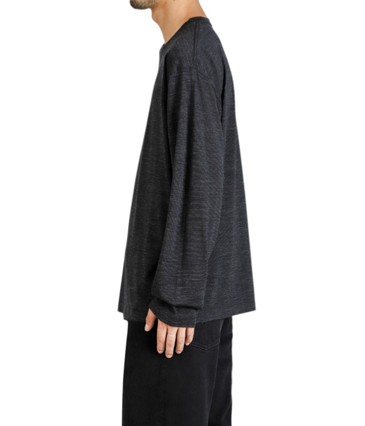 WOOL CREW NECK LONG SLEEVE T-SHIRT | BATONER(バトナー