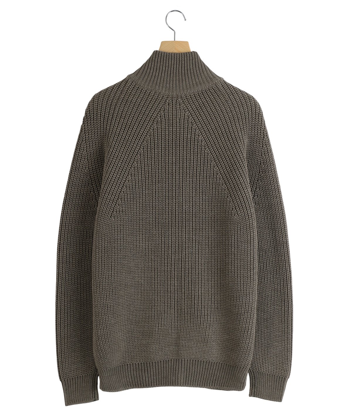 BATONERドライバーズニット　チャコールグリーン　サイズ2 BATONER / バトナー | SIGNATURE DRIVERS KNIT (メンズ) - Charcoal