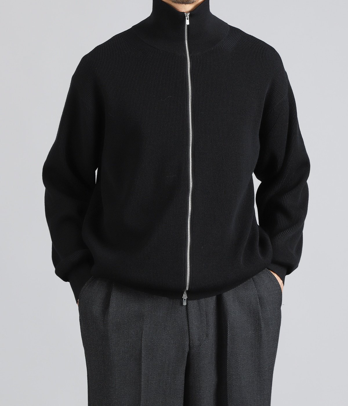 HARD TWIST WOOLRIB DRIVERS KNIT | BATONER(バトナー) / トップス