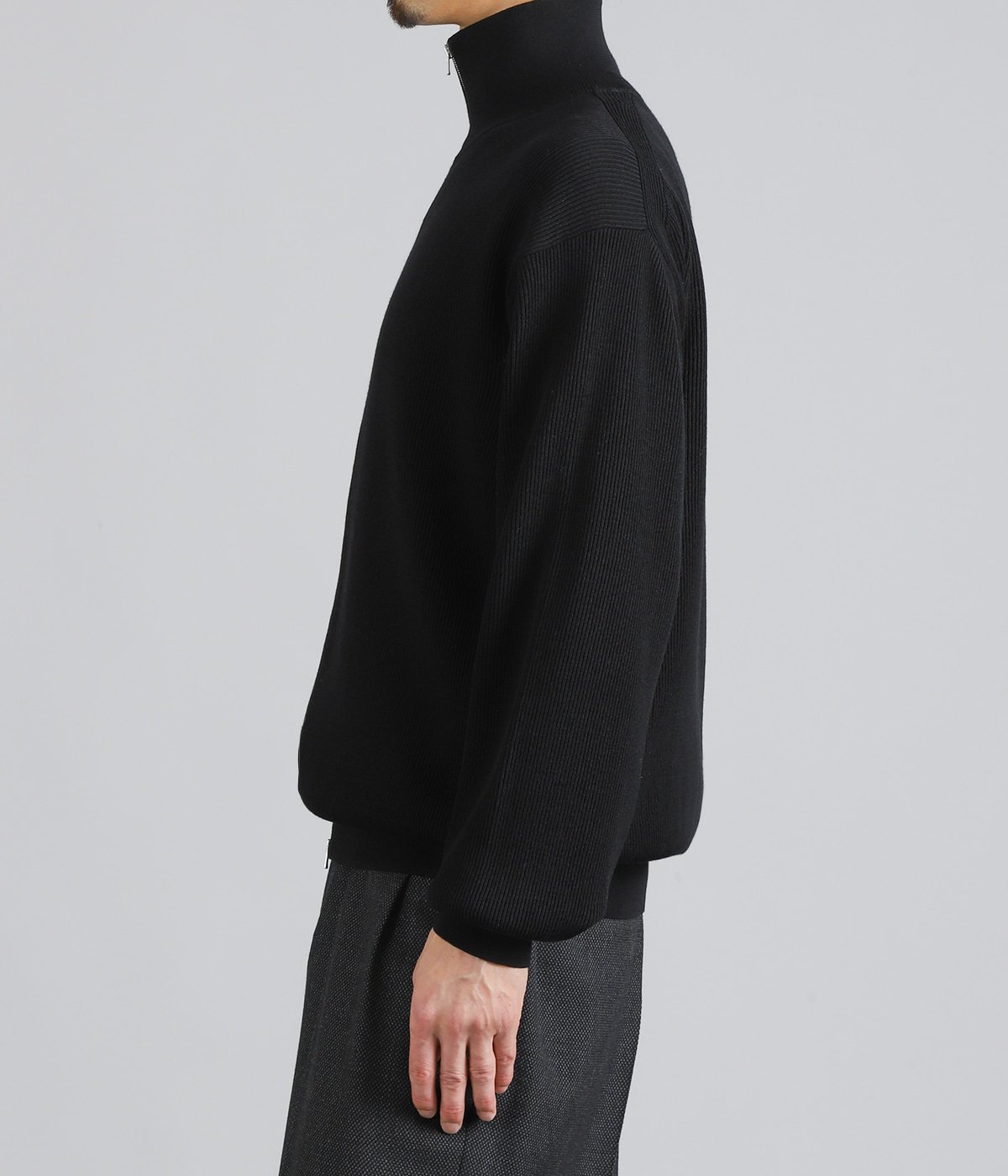 HARD TWIST WOOLRIB DRIVERS KNIT | BATONER(バトナー) / トップス