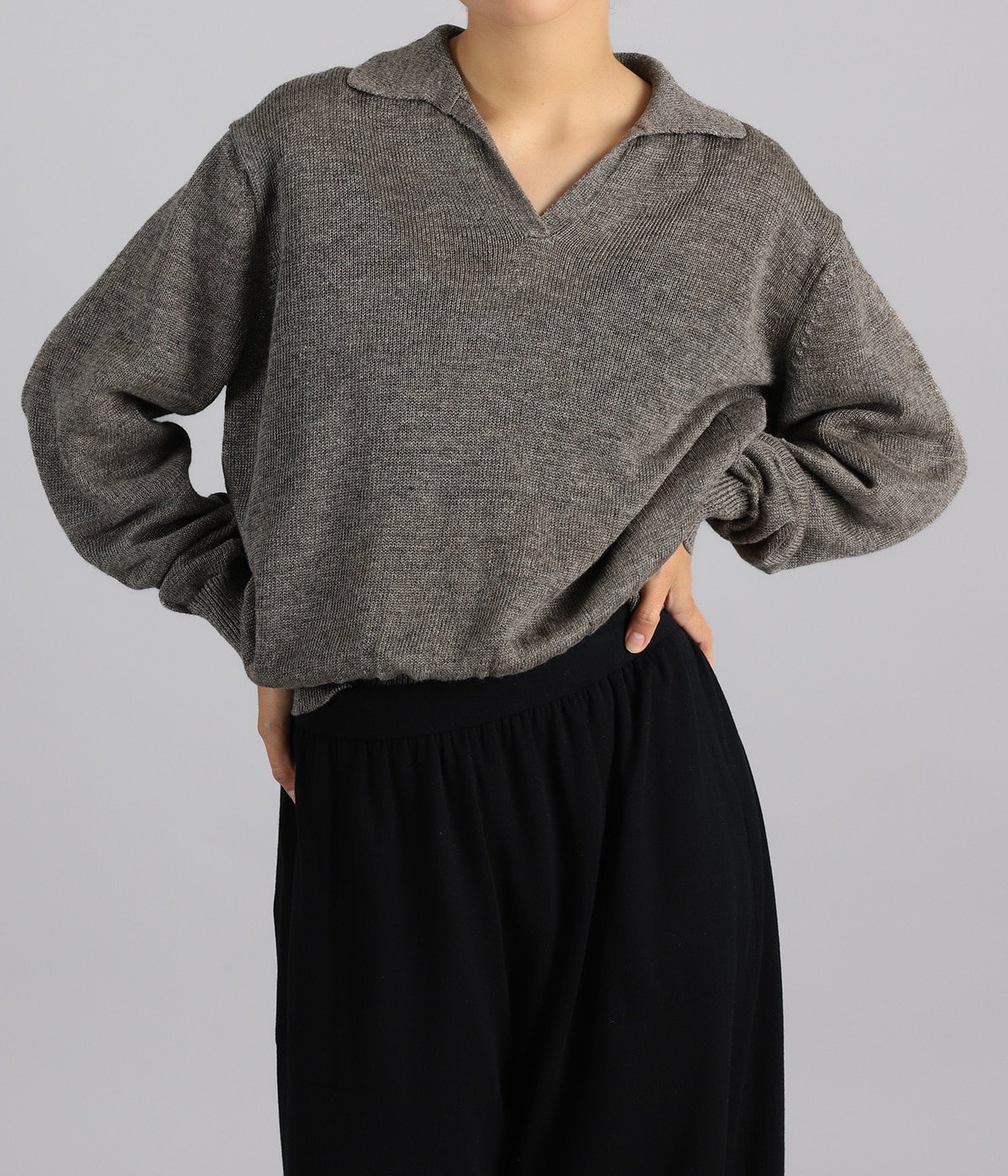 レディース】WASHED HIGH COUNT LINEN SKIPPER | BATONER(バトナー