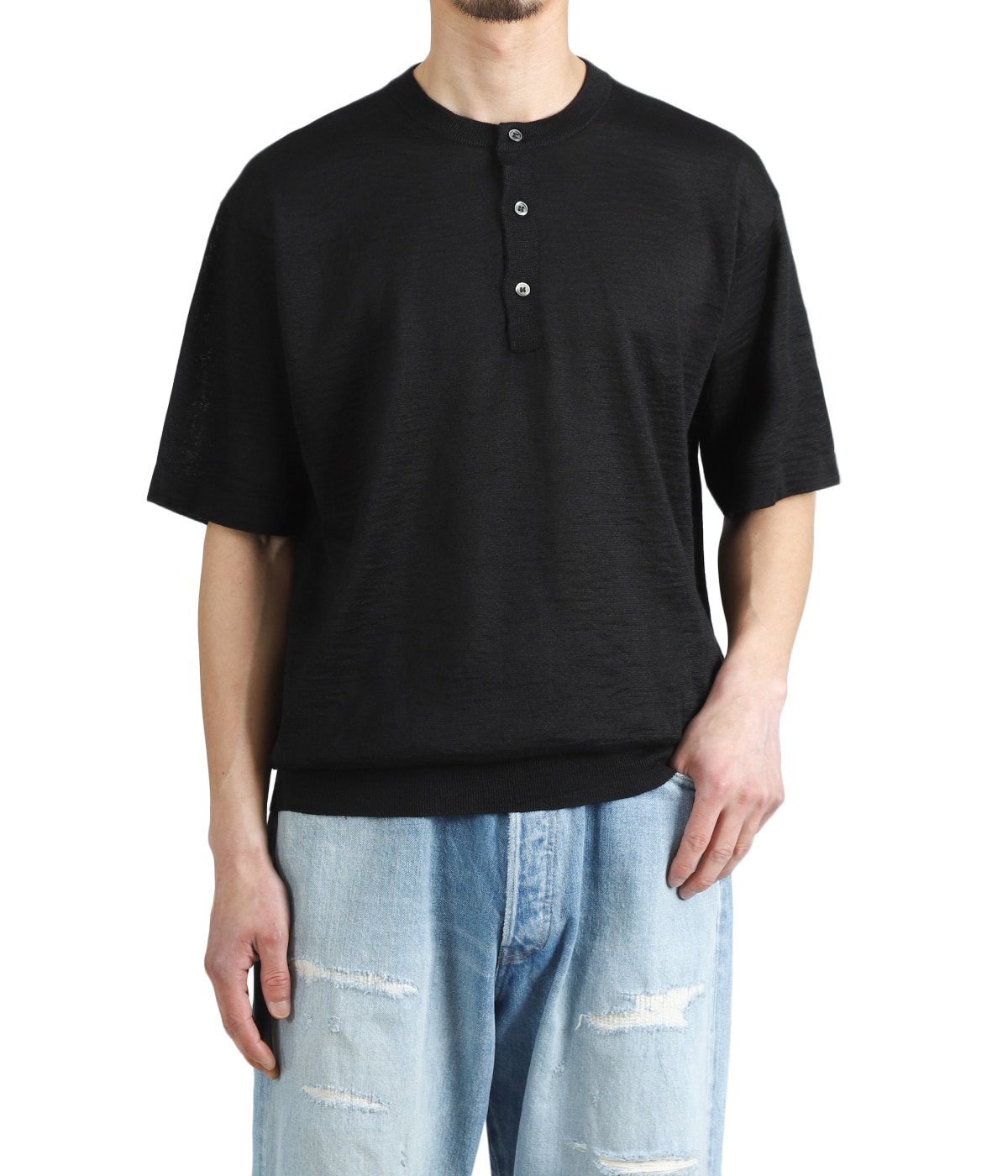 CHOMA HENLEY NECK SHORT SLEEVE | BATONER(バトナー) / トップス