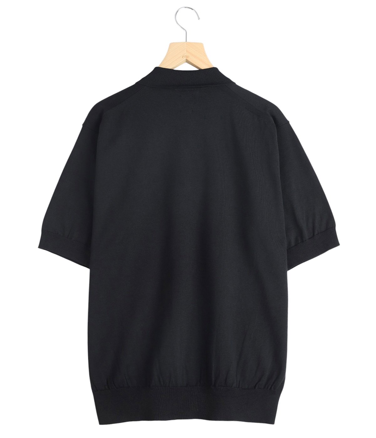 バトナー 24SS シーアイランドコットン ポロシャツ 1 ブラック バトナー BATONER シーアイランド コットン ポロセーター THE