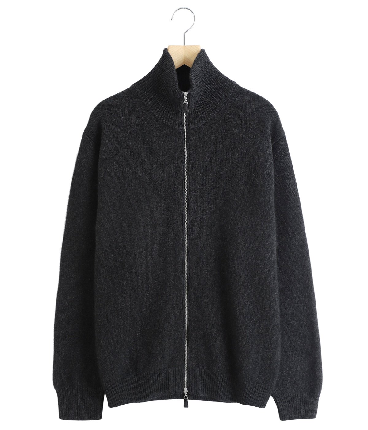 バトナー　黒　ニット INNOCENT CASHMERE MIDDLE WEIGHT DRIVERS KNIT | BATONER