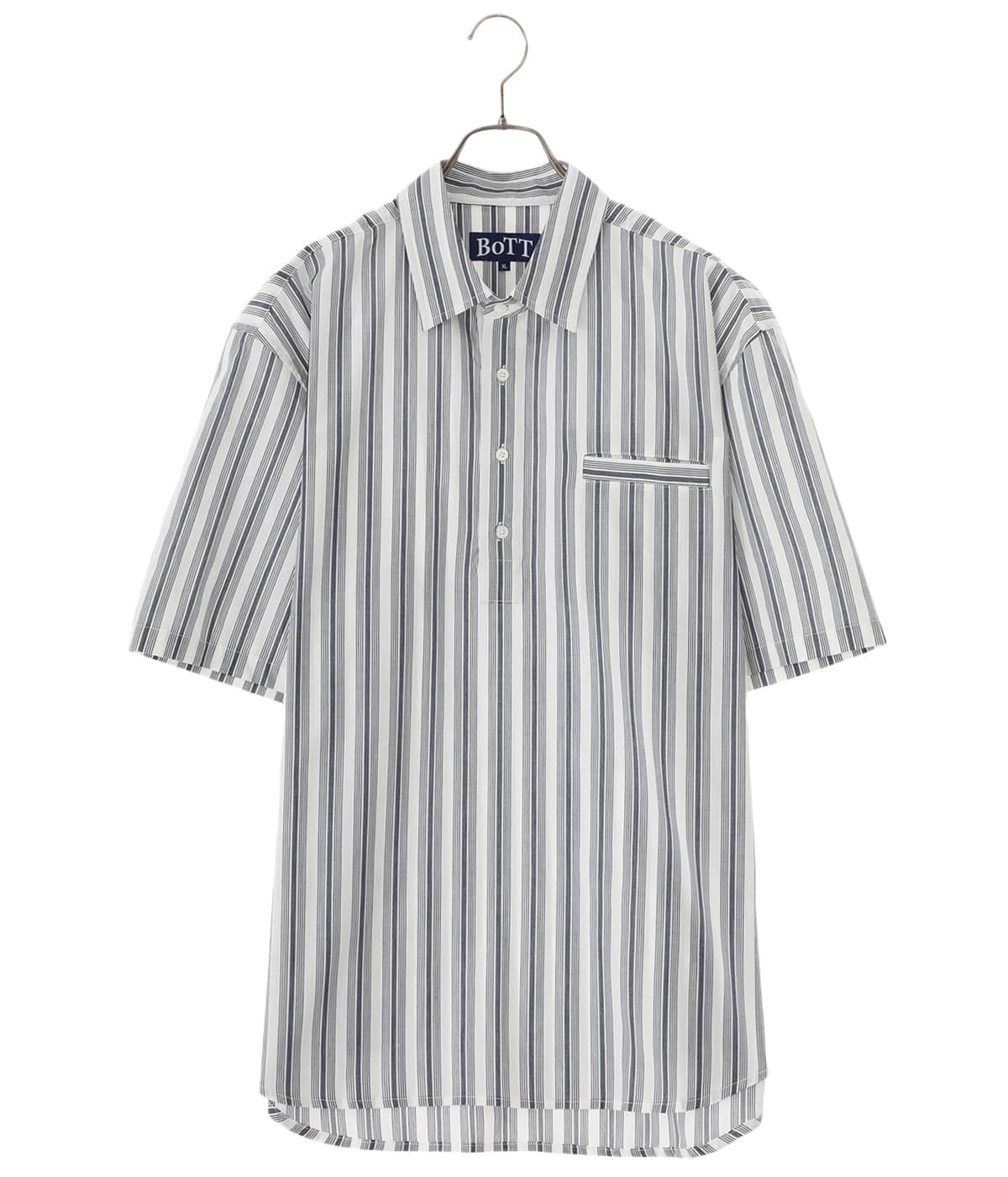 Pullover Stripe S/SL Shirt | BOTT(ボット) / トップス 半袖シャツ