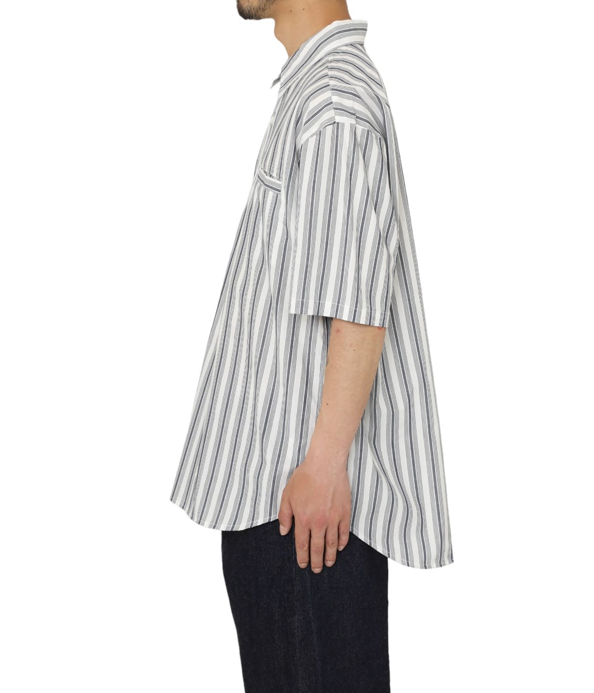 美品　bott stripe pullover shirt ストライプシャツ