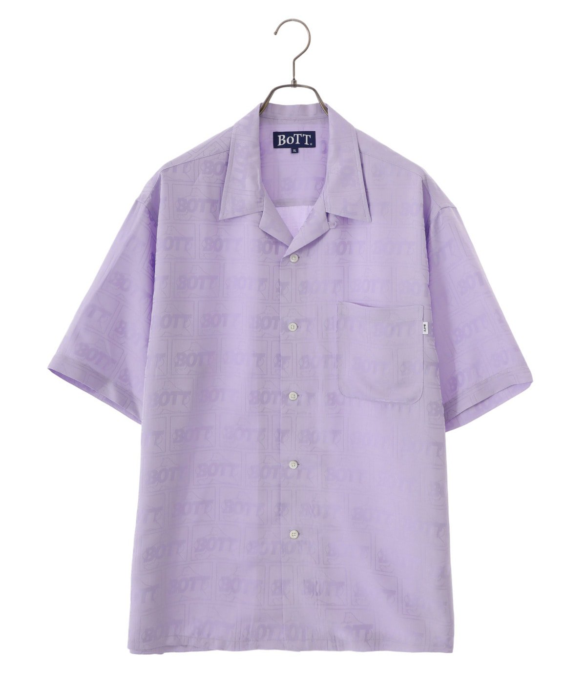 Jacquard Satin S/SL Shirt | BOTT(ボット) / トップス 半袖シャツ