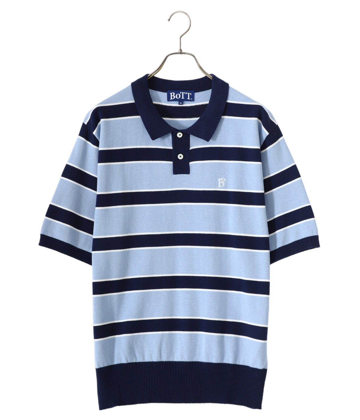 Bott Border Knit Polo ボット ニットポロ - トップス