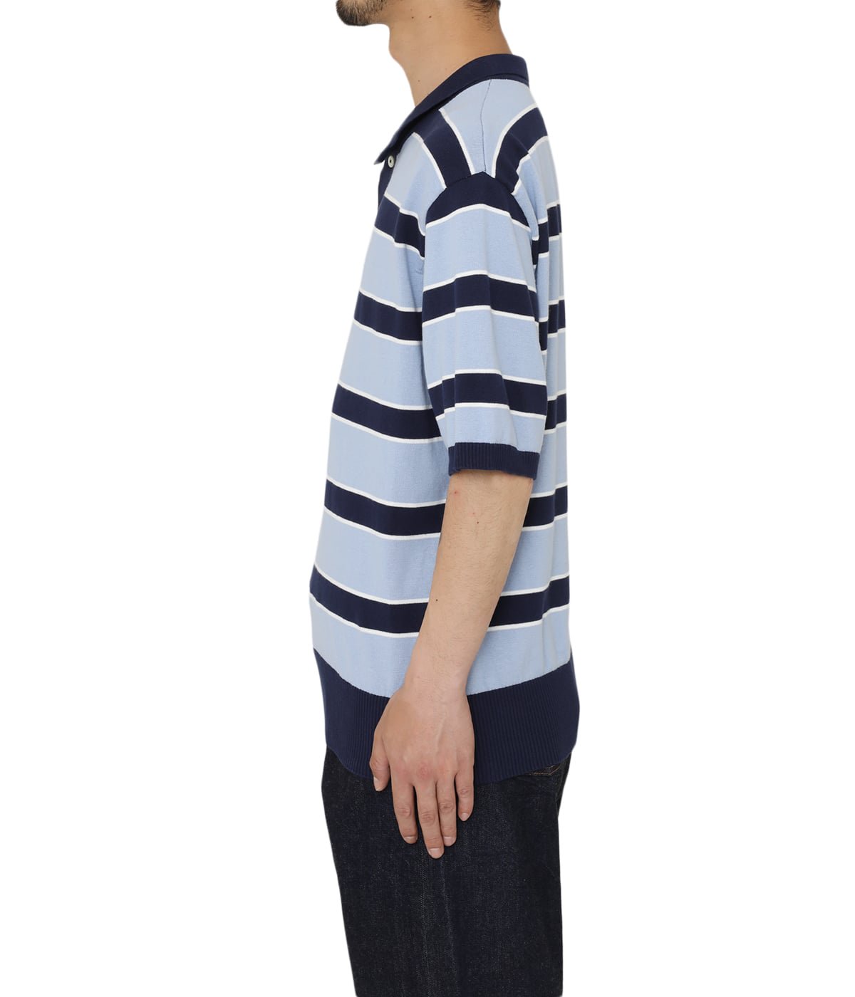 Border S/SL Knit Polo | BOTT(ボット) / トップス ポロシャツ (メンズ