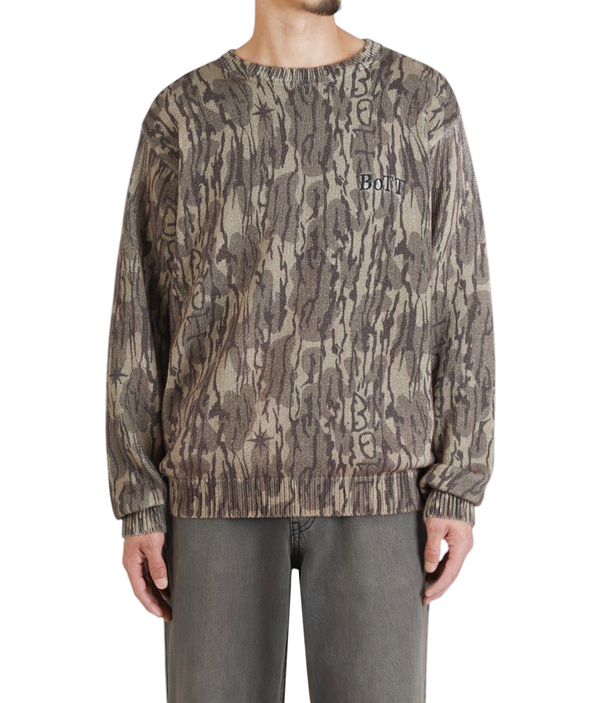 トップス BOTT CAMO PRINTED KNIT Camo Printed Knit | BOTT(ボット) / トップス ニット・セーター