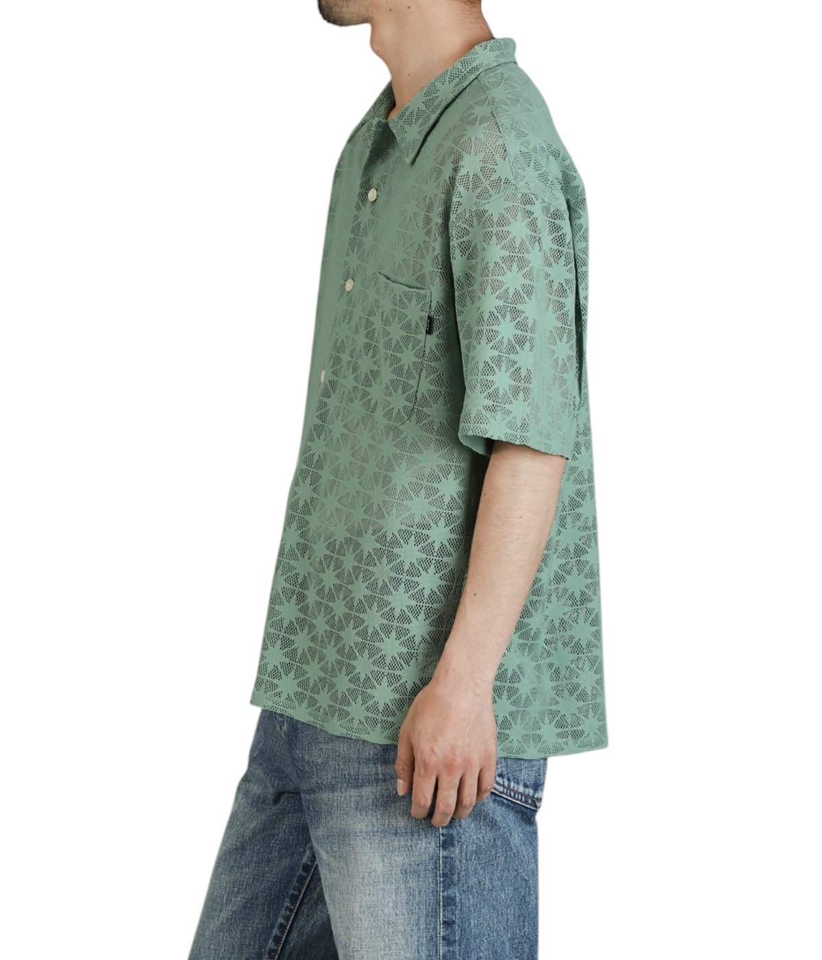 送料無料 お Sparkle Mesh S/S Shirt | BOTT(ボット) / トップス 半袖シャツ トップス