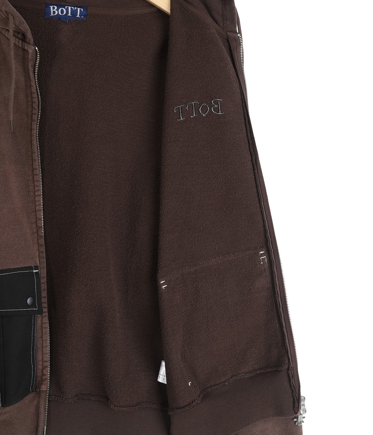 Washed Cargo Pocket Zip Hoodie | BOTT(ボット) / トップス パーカー