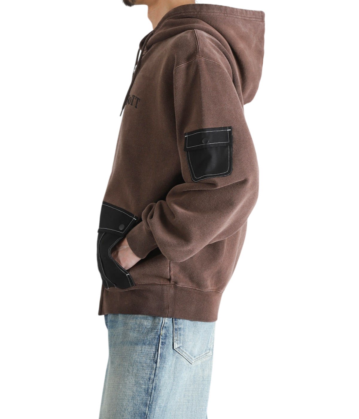 Washed Cargo Pocket Zip Hoodie | BOTT(ボット) / トップス パーカー
