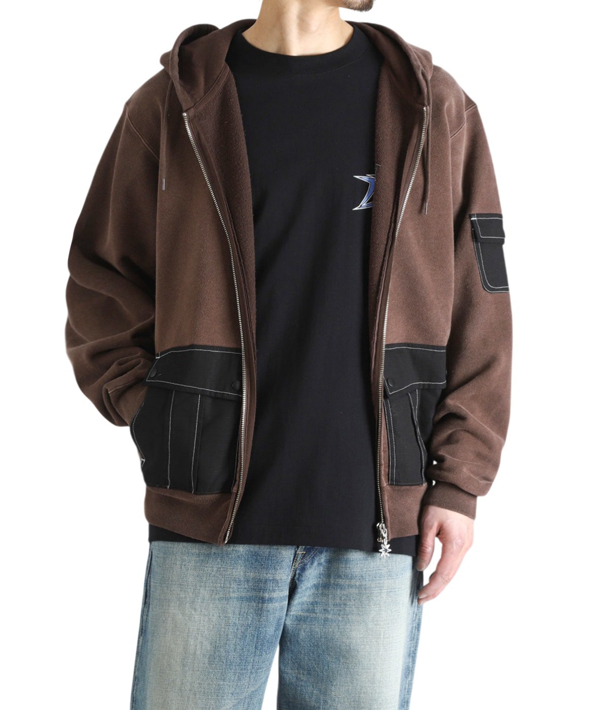 Washed Cargo Pocket Zip Hoodie | BOTT(ボット) / トップス パーカー Washed Cargo Pocket Zip Hoodie | BOTT(ボット) / トップス パーカー