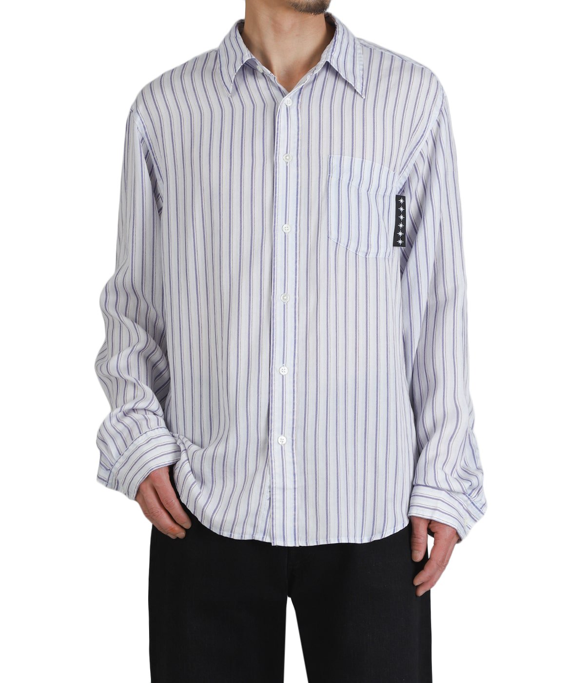 Printed Striped Shirt | BOTT(ボット) / トップス 長袖シャツ (メンズ