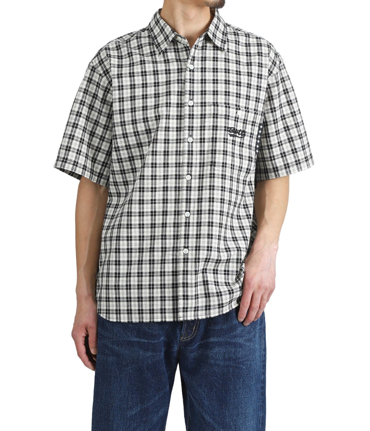 BoTT チェック柄 半袖シャツ Plaid S/S Shirt | BOTT(ボット) / トップス 半袖シャツ (メンズ)の