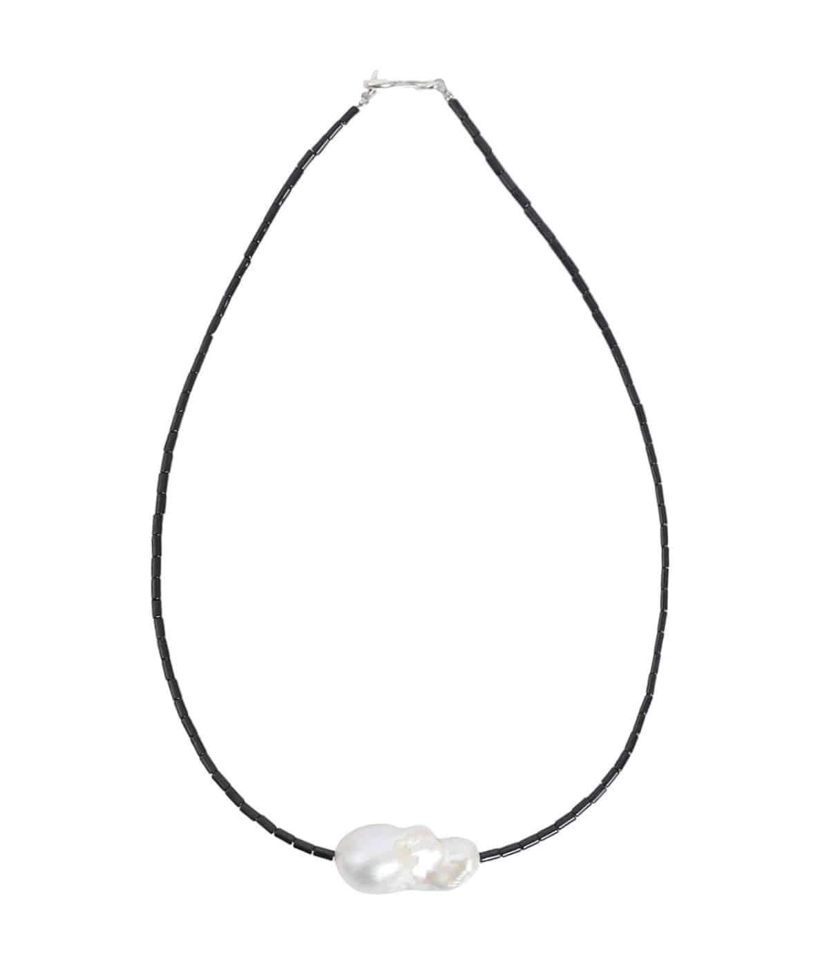 レディース】BAROQUE PEARL STONE LINE CHOKER NECKLACE | PREEK