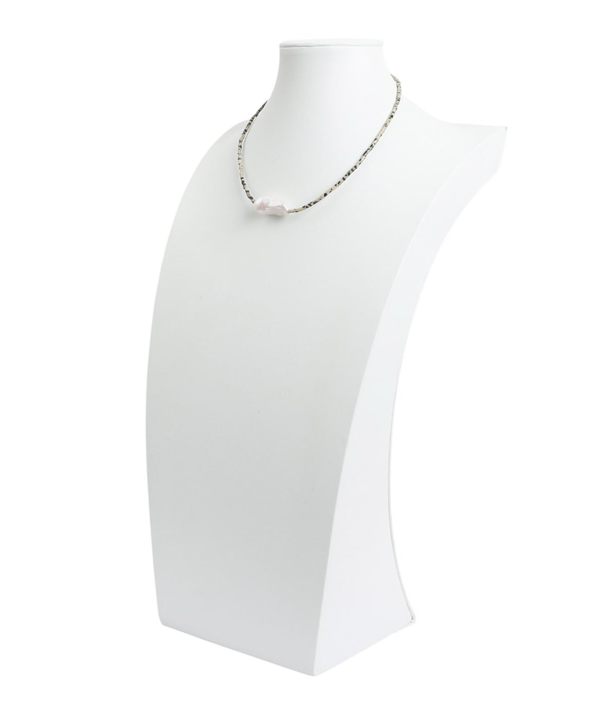 レディース】BAROQUE PEARL STONE LINE CHOKER NECKLACE | PREEK