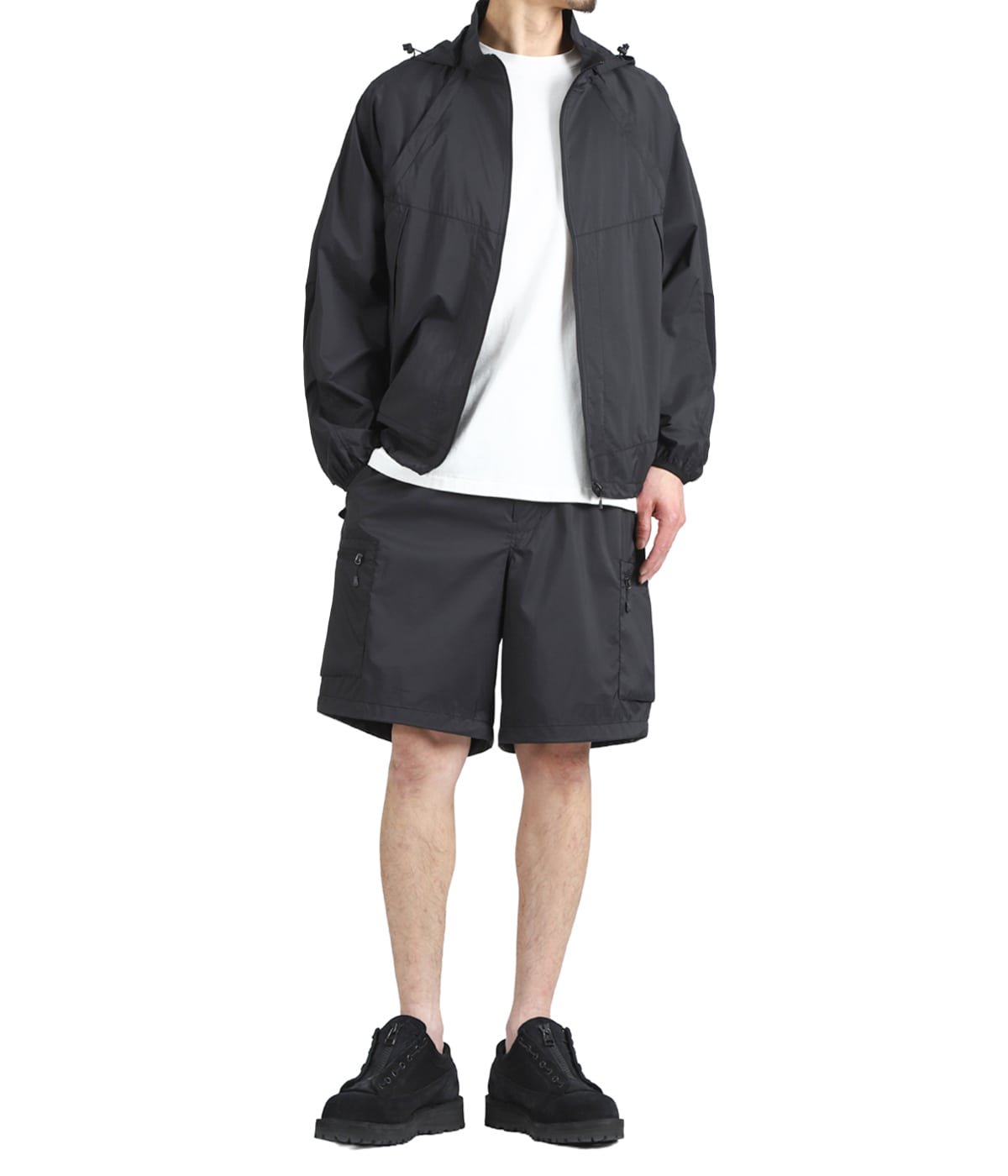 SHIMANO GORE-TEX PacLite ブラック Mサイズ 短丈 TECH PERTEX RUN-GUN 6POCKET SHORTS | DAIWA PIER39(ダイワ ピア