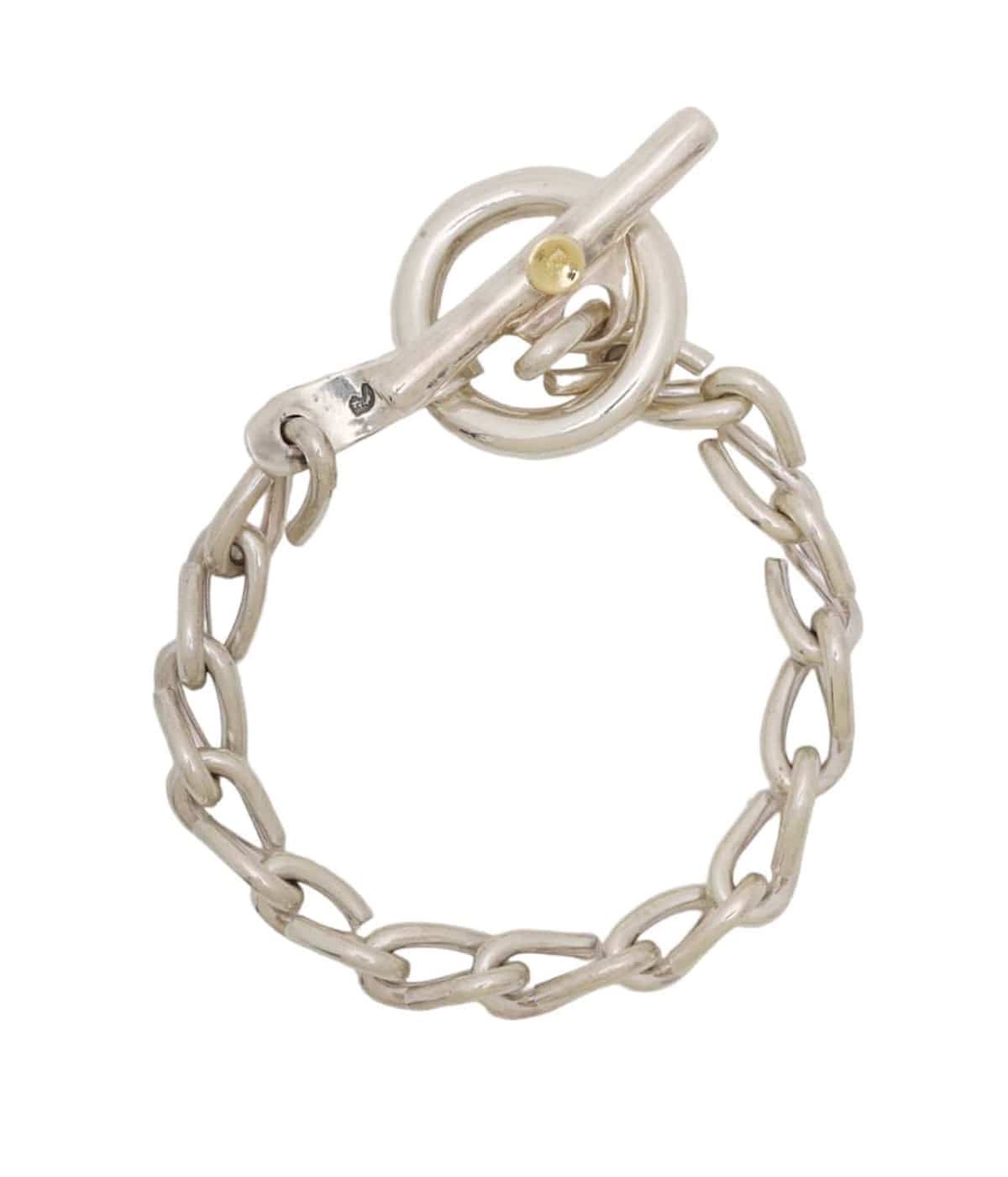COUNTRY CHAIN BRACELET(18K GOLD ACCENT) | LARRY SMITH(ラリースミス 