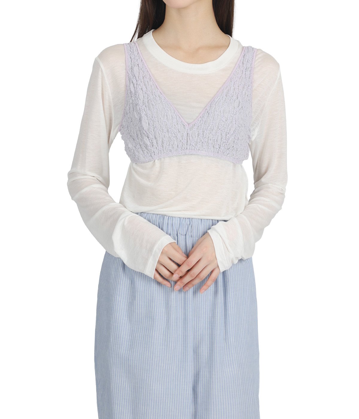 model（167cm） 着用サイズ：S