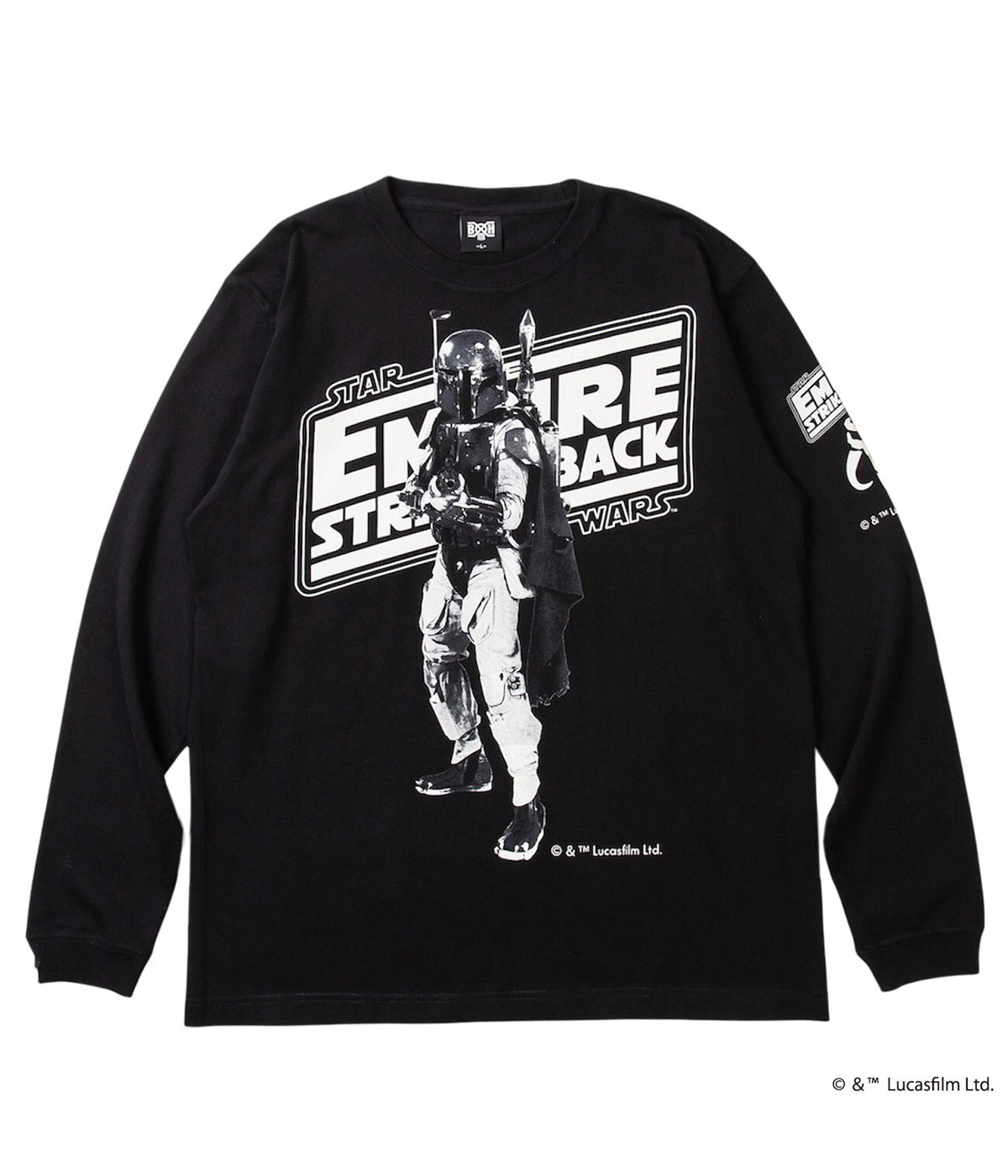 Bounty Hunter バウンティーハンター Bxh Star Wars The Empire Strikes Back Boba Fett L S Tee トップス カットソー長袖 メンズ の通販 Arknets アークネッツ メンズ レディース公式通販 正規取扱店